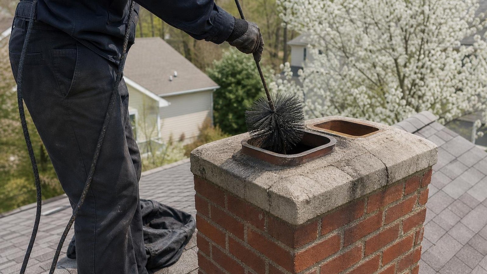 Practical chimney sweep & inspection in Spring